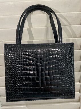 Lambertson Truex Handbag Structured Crocodile